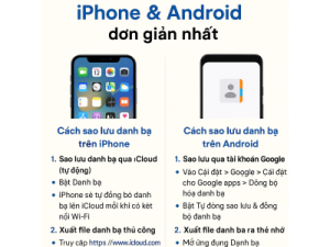 Cách Sao Lưu Danh Bạ iPhone & Android Nhanh Chóng