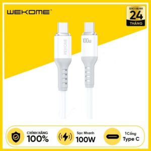 Cáp Sạc WEKOME WDC-C7 C-C 100W QIN Silicone